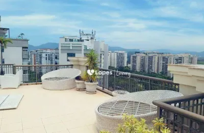 Cobertura com 3 quartos para alugar, 465 m² por r$ 33.857/mês - barra da tijuca - rio de janeiro/rj