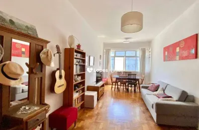 Vendo apartamento silencioso com 2 quartos e dependência à venda, 99 m² por r$ 900.000 - botafogo / humaitá