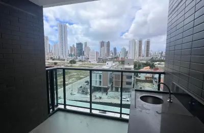 Prédio novo com área de lazer e vista para o parque. super ventilado