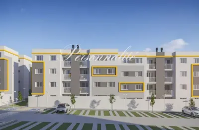 Apartamento garden para venda em pinhais, jardim amélia, 2 dormitórios, 1 banheiro, 1 vaga