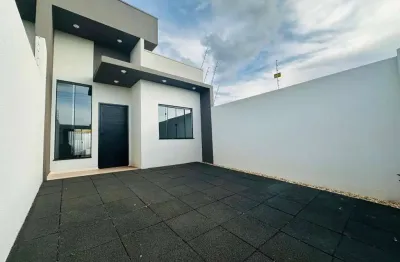 Casa à venda em cascavel, brasmadeira - nova - 1 suíte e 1 quarto - 64m²