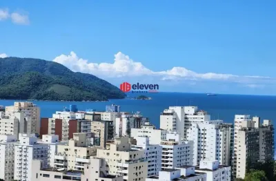 Extremamente lindo! apartamento c/03 suítes, 02 garagens, mobiliado, vista mar!