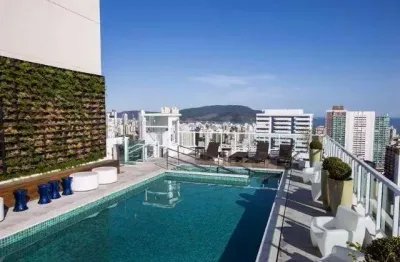 Excelente imóvel! apartamento c/01 dormitório(suíte) lavabo,  mobiliado, garagem,  lazer completo , vista livre!