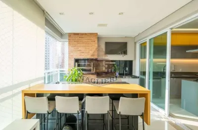 Apto varanda gourmet excelente planta. mobiliado - tatuapé. padrão porte