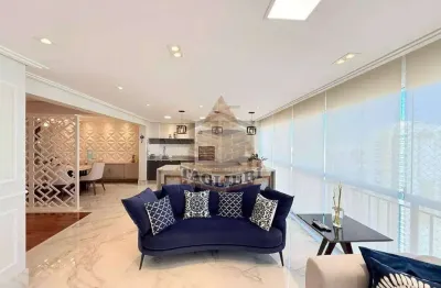 Magnifico apartamento finamente decorado 3 quartos, 3 suítes, 4 vagas 202m2