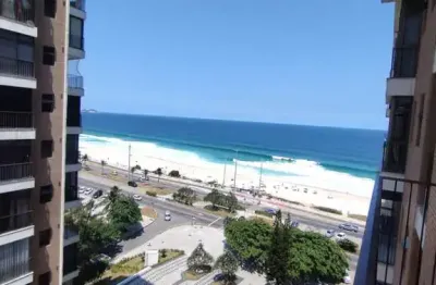 Apartamento com 2 quartos, vista mar na barra da tijuca em apart hotel.