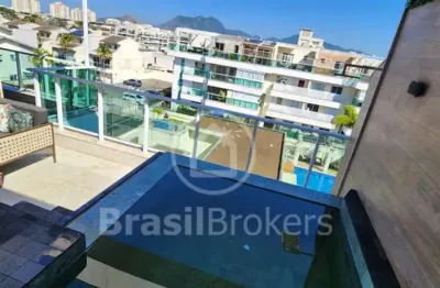 Espetacular cobertura duplex no recreio dos bandeirantes, 3 quartos sendo 2 suítes, vaga, ac. financ.