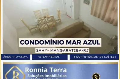 Casa em condomínio 3 quartos(2 suítes)-sahy-mangaratiba-rj