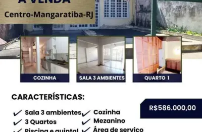 Casa com 3 quartos à venda na Joao  Francisco Aleixo, sn, Centro, Mangaratiba