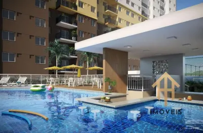 Apartamento para venda 2 quartos sendo 1 suíte em Centro, Nova Iguaçu - RJ, varanda, vaga de garagem.