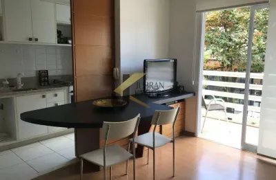 Apartamento para aluguel no cambuí - campinas, totalmente mobiliado com 1 suíte, hidro, 2 vagas no subsolo.