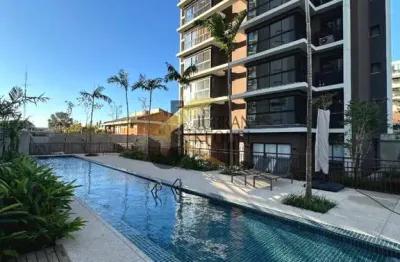 Apartamento novo, mobiliado, decorado e equipado para aluguel na nova campinas - campinas, com 1 suíte, lazer comum e 2 garagens.