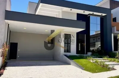 Casa Térrea à venda em condomínio, Valinhos SP. Com 3 suítes, living para dois ambientes, Cozinha americana planejada, integrada com espaço gourmet .