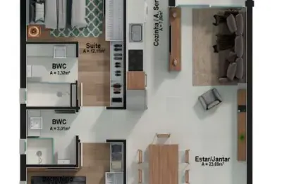 Apartamento com 3 quartos à venda na Servidão Natalicia Pereira, --, João Paulo, Florianópolis