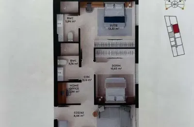 Apartamento com 2 quartos à venda na Rua da Pedra, --, Pedra Branca, Palhoça
