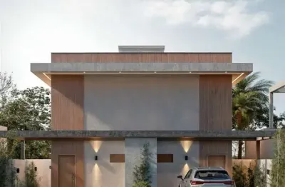 Sobrado com 154,15m² em loteamento na vargem pequena