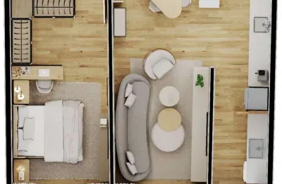 Apartamento com 1 quarto à venda na Rodovia Virgílio Várzea, --, Saco Grande, Florianópolis