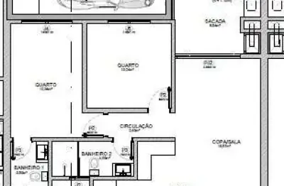 Apartamento com 2 quartos sendo 1 suíte  na ponta do papagaio em palhoça