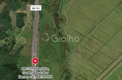 Terreno de 159.797,43m² no bairro jordão em governador celso ramos