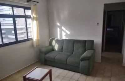 LOUCURA, LOUCURA. Excelente apartamento semi mobiliado, no Canto do Forte, a duas quadras do mar, de 01 dormitório .
