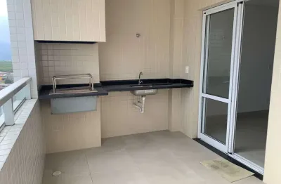 Loucura, grande loucura. excelente apartamento na vila tupi de 01 suíte, sala com varanda gourmet com churrasqueira.