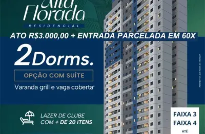 Apartamento à venda, no alta florada residencial,  em sorocaba, além ponte, com 2 quartos, 53,79m²