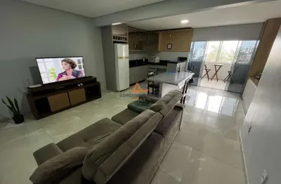 Adriano carpes imóveis vende apartamento semimobiliado com 2 dormitórios sendo 1 suíte e sacada com churrasqueira na praia de gravatá na cidade de navegantes