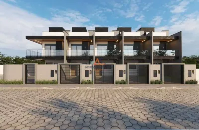 Sobrado geminado com 2 suítes à venda no centro de navegantes - adriano carpes imóveis vende