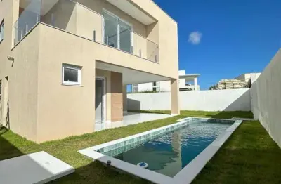 Casa com 4 quartos à venda na Rua Caraíva, sn, Alphaville (Abrantes), Camaçari