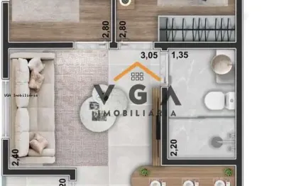 Apartamento para venda em são paulo, vila esperança, 2 dormitórios, 1 banheiro