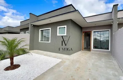 Casa com 3 dormitórios à venda, 55 m² por r$ 470.000,00 - iguaçu - fazenda rio grande/pr