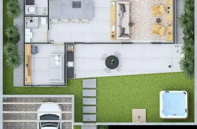 Casa com 3 dormitórios à venda, 201 m² por r$ 900.491,38 - cidade satélite - atibaia/sp