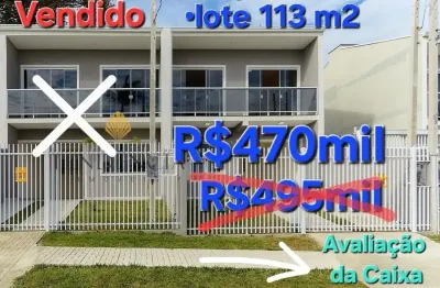 Sobrado novo 87m | 2 suítes | 2 vagas | terreno 113m | financ. e fgts