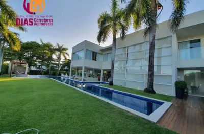 Vendo exclusiva casa alto padrão no resort busca vida (busca ville), 6 suítes, piscina, espaço gourmet - lauro de freitas/ba.