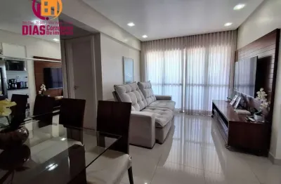 Vendo apartamento no brisas clube com  69m², varanda  vista panorâmica  para o mar, 2/4, suíte,  1 vaga de garagem  coberta padrão