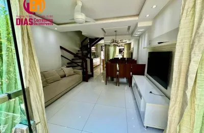 Alugo casa Triplex  Mobiliada climatizada com 3/4, sendo 2 suítes, 01 máster com closet no Condomínio Veredas do Atlântico I, 02 vagas com total infraestrutura ao lado do novo Hiper Ideal - Patamares 