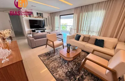 Vendo em oportunidade lindo apartamento no resort le parc de 166m², 4/4, 3 suítes, 3 vagas, 01 depósito - patamares - salvador/ba.