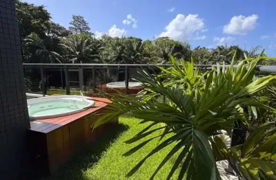 Vendo apartamento garden no alphaville salvador com 125m2, nascente, como construtora entregou com 2 suítes, área para piscina particular, 2 vagas - alphaville - ssa/ba.