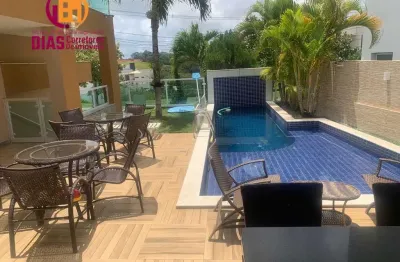 Vendo em oportunidade  casa no alphaville do litoral norte com 415m2 4 suíte, 4 vagas  com total infraestrutura - alphaville 2 - camaçari /ba.