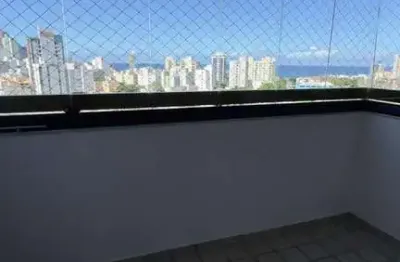 Vendo na pituba apartamento cpm varanda vista mar com 3/4, suíte, 01 vaga coberte super bem localizado - salvador/ba.