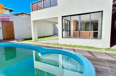Casa em condomínio fechado com 5 quartos à venda na Avenida Praia de Itapoan, Buraquinho, Lauro de Freitas