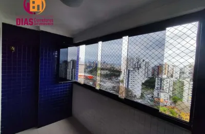 Alugo apartamento com 90m2 com 3/4, suíte, varanda, 2 vagas, total  infraestrutura - candeal - salvador /ba.