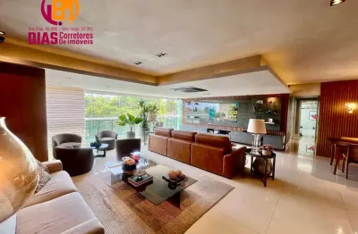 Apartamento à venda mobiliado de 166m² no le parc em patamares, salvador/ba