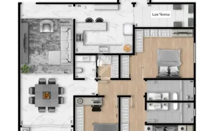 Apartamento com 3 quartos à venda na Rua Freire Alemão, 310, Estrela, Ponta Grossa