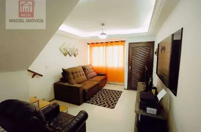 Sobrado em condomínio fechado com 2 suítes -  à venda, 67 m² por r$ 480.000 - jardim flor do campo - guarulhos/sp