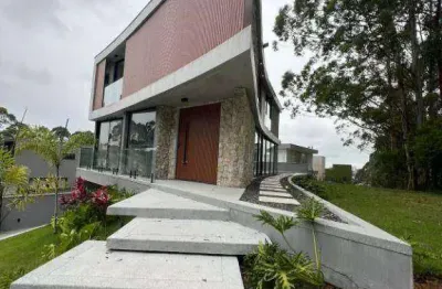 Sobrado em condomínio alto padrão com 4 suites, 354 m² - venda por r$ 4.300.000 ou aluguel por r$ 23.000/mês - centro - arujá/sp