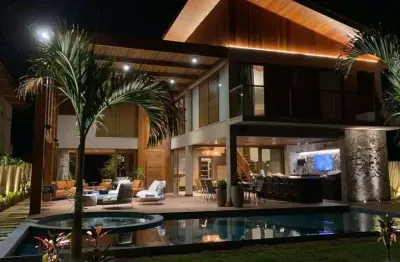 Casa luxuosa composta de 6/4 sendo 4 lindas suítes - praia do forte/ba