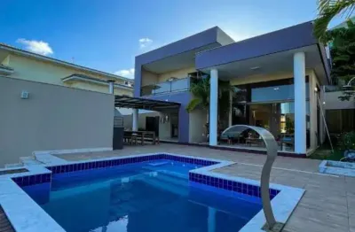 Casa de luxo á venda, 4/4 sendo 3 suítes. alphaville litoral norte-abrantes.