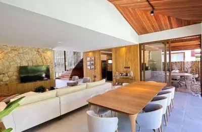Casa de alto padrão (venda porteira fechada) com 5 dormitórios à venda, 526 m² por r$ 4.950.000 - praia do forte - mata de são joão/ba