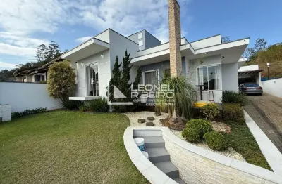 Casa alto padrão com 3 dormitórios (1 suíte) à venda, 160 m² no bairro das nações em timbó-sc